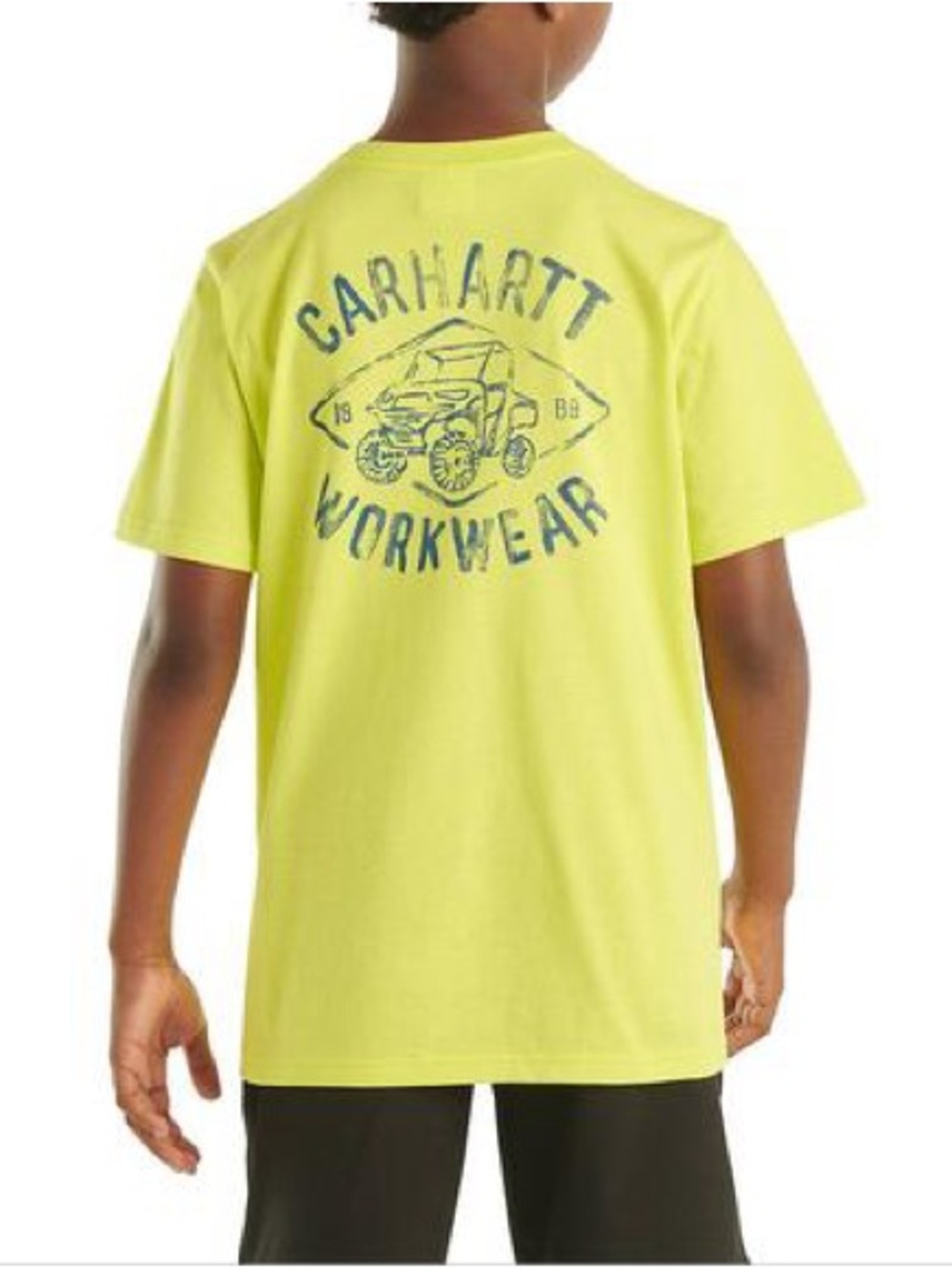 Carhartt Kids' Neon Yellow/Green Workwear Graphic Tee